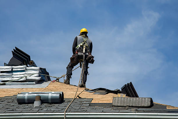 Professional Roof Replacement technician working in Lacygne, KS